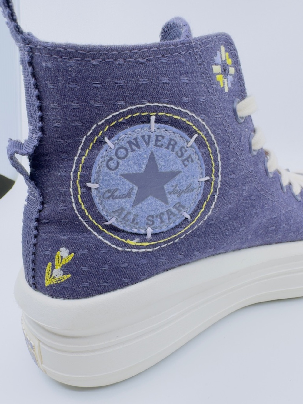 Converse Chuck Taylor All Star Move Platform High-Tops. Embroidered SZ 8.5 - Picture 7 of 13
